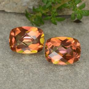 3,49 ct natürliche mehrfarbiger Mystik-Quarz-Edelsteine, Kissenschliff, VVS-VS