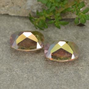 3,49 ct natürliche mehrfarbiger Mystik-Quarz-Edelsteine, Kissenschliff, VVS-VS
