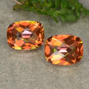 3,70 ct natürliche mehrfarbiger Mystik-Quarz-Edelsteine, Kissenschliff, VS