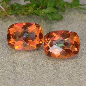 3,48 ct natürliche mehrfarbiger Mystik-Quarz-Edelsteine, Kissenschliff, VS