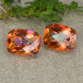 3,48 ct natürliche mehrfarbiger Mystik-Quarz-Edelsteine, Kissenschliff, VS