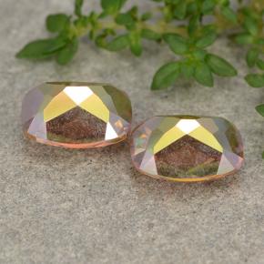 3.36 ct natürliche Mehrfarbig Mystischer Quarz-Edelsteine, Kissenschliff, VVS-VS