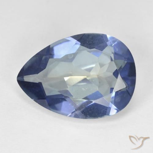 8.69ct Natürlicher Mehrfarbig Mystischer Quarz, Birnenform, VVS-VS