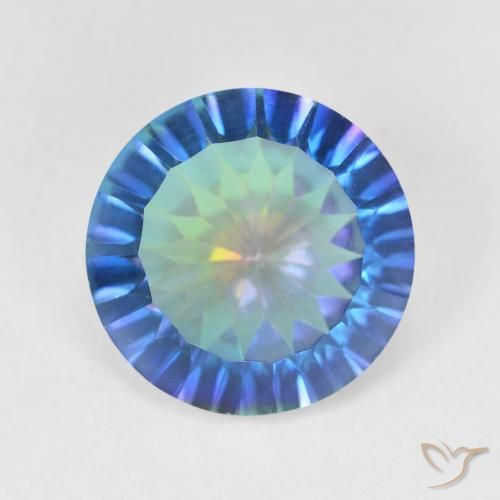 5.08ct Natürlicher Mehrfarbig Mystischer Quarz, Runden, VVS-VS