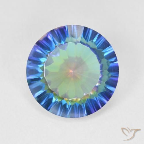 4.88ct Natürlicher Mehrfarbig Mystischer Quarz, Runden, VVS-VS