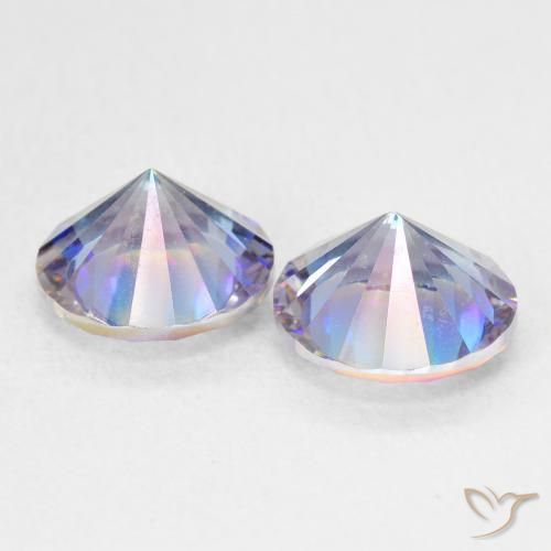 3.27 ct natürliche Mehrfarbig Mystischer Quarz-Edelsteine, Runden, VS