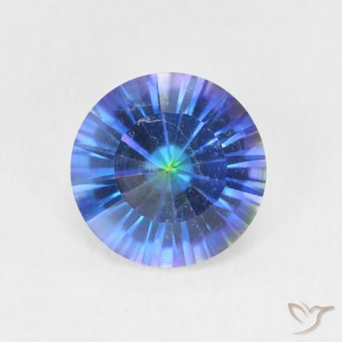 1.65ct Natürlicher Mehrfarbig Mystischer Quarz, Runden, VVS-VS