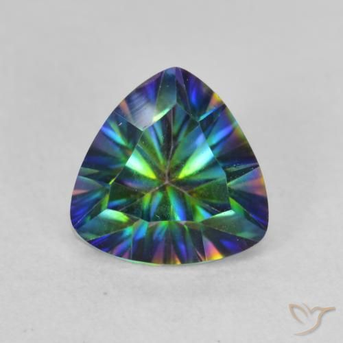 1.14ct Natürlicher Mehrfarbig Mystischer Quarz, Trillion, VVS-VS