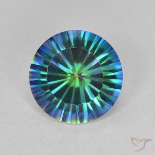 2.20ct Natürlicher Mehrfarbig Mystischer Quarz, Runden, VVS-VS