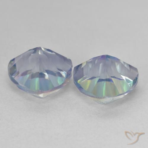 3.72 ct natürliche Mehrfarbig Mystischer Quarz-Edelsteine, Trillion, VS