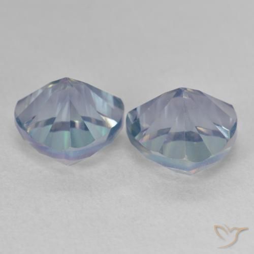 3.91 ct natürliche Mehrfarbig Mystischer Quarz-Edelsteine, Trillion, VS