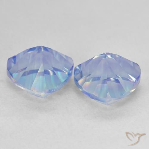 3.71 ct natürliche Mehrfarbig Mystischer Quarz-Edelsteine, Trillion, VVS-VS