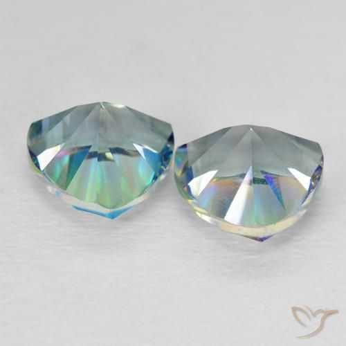 3.78 ct natürliche Mehrfarbig Mystischer Quarz-Edelsteine, Trillion, VVS-VS