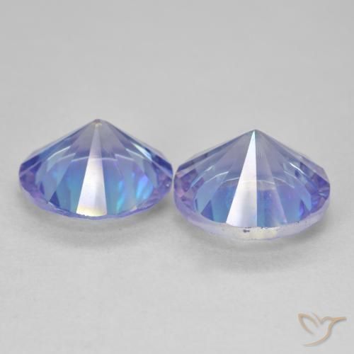 6.19 ct natürliche Mehrfarbig Mystischer Quarz-Edelsteine, Runden, VVS