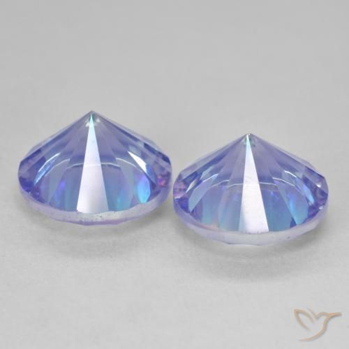 7.02 ct natürliche Mehrfarbig Mystischer Quarz-Edelsteine, Runden, VVS-VS