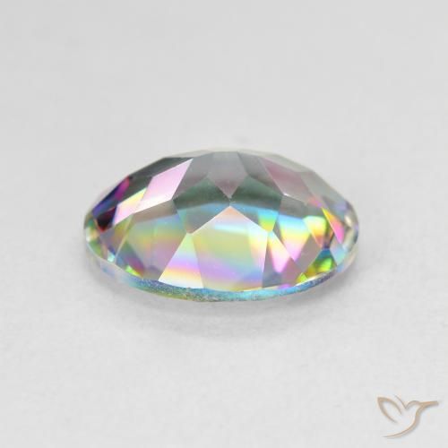 9,17 ctw natürlicher Mehrfarbig Mystischer Quarz, Oval, VVS