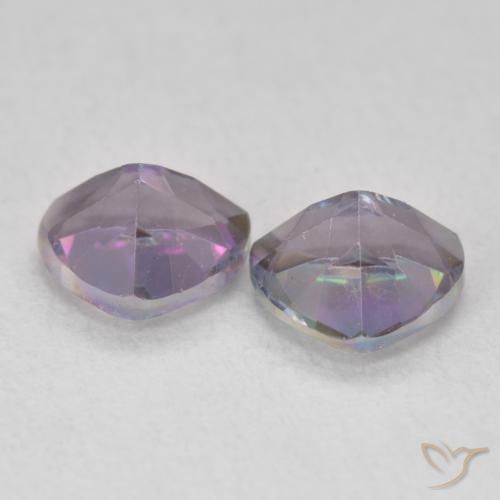 1.40 ct natürliche Mehrfarbig Mystischer Quarz-Edelsteine, Trillion, VVS-VS