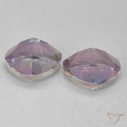 1.40 ct natürliche Mehrfarbig Mystischer Quarz-Edelsteine, Trillion, VVS