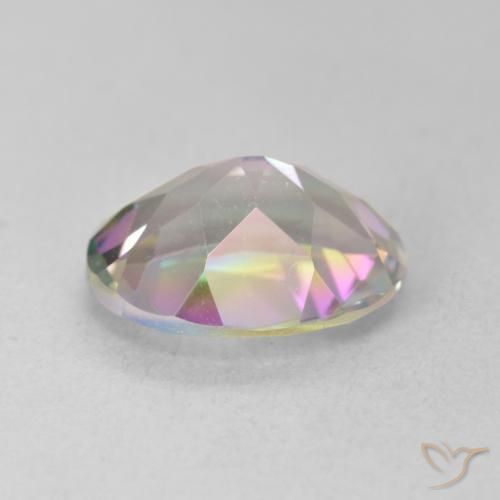 9,17 ctw natürlicher Mehrfarbig Mystischer Quarz, Oval Schliff, VVS