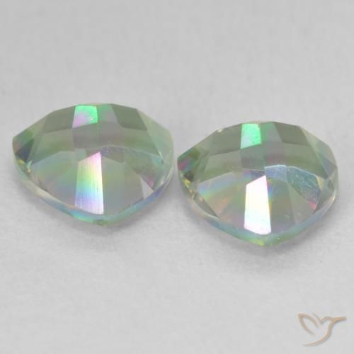 2.24 ct natürliche Mehrfarbig Mystischer Quarz-Edelsteine, Trillion, VVS