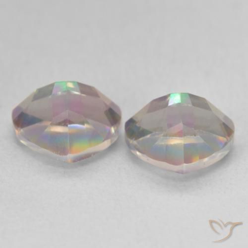 2.29 ct natürliche Mehrfarbig Mystischer Quarz-Edelsteine, Trillion, VVS