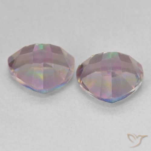 2.21 ct natürliche Mehrfarbig Mystischer Quarz-Edelsteine, Trillion, VVS