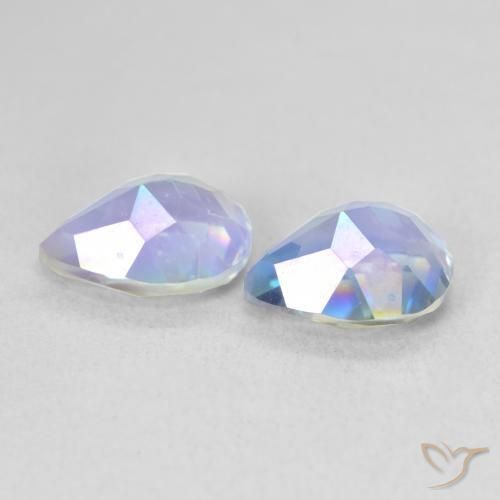 3.22 ct natürliche Mehrfarbig Mystischer Quarz-Edelsteine, Birnenform, VVS-VS