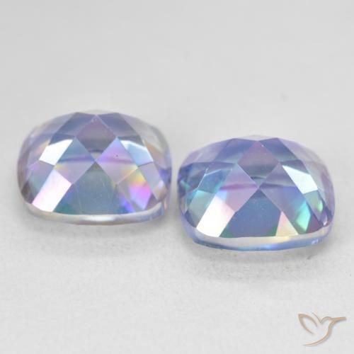 8.60 ct natürliche Mehrfarbig Mystischer Quarz-Edelsteine, Kissen, VS