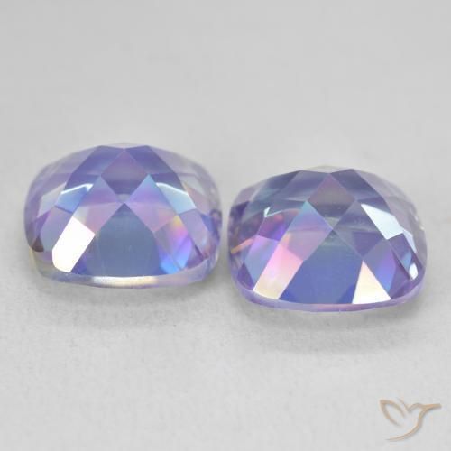 8.35 ct natürliche Mehrfarbig Mystischer Quarz-Edelsteine, Kissen, VVS-VS