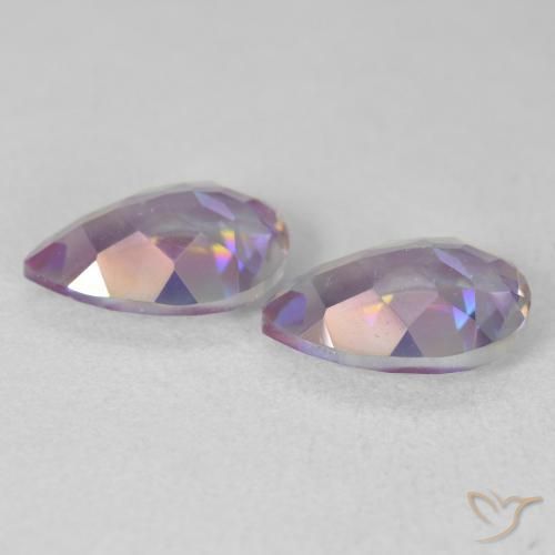 3.42 ct natürliche Mehrfarbig Mystischer Quarz-Edelsteine, Birnenform, VS