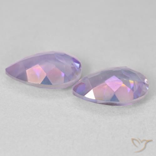 3.37 ct natürliche Mehrfarbig Mystischer Quarz-Edelsteine, Birnenform, VS