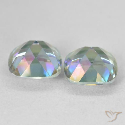 4.13 ct natürliche Mehrfarbig Mystischer Quarz-Edelsteine, Kissen, VVS