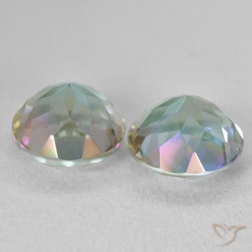 3.88 ct natürliche Mehrfarbig Mystischer Quarz-Edelsteine, Runden, VVS