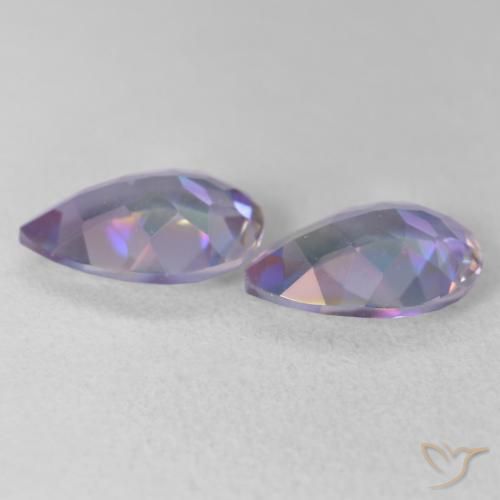 3.16 ct natürliche Mehrfarbig Mystischer Quarz-Edelsteine, Birnenform, VVS-VS