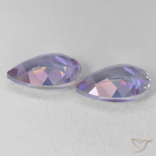 3.40 ct natürliche Mehrfarbig Mystischer Quarz-Edelsteine, Birnenform, VVS-VS