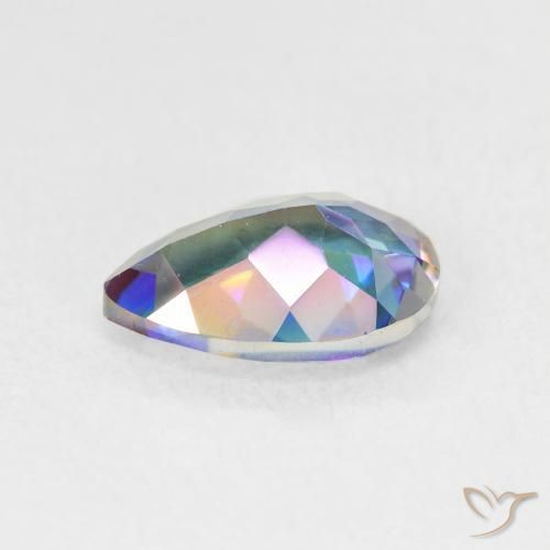 9,17 ctw natürlicher Mehrfarbig Mystischer Quarz, Birnenform, VVS-VS