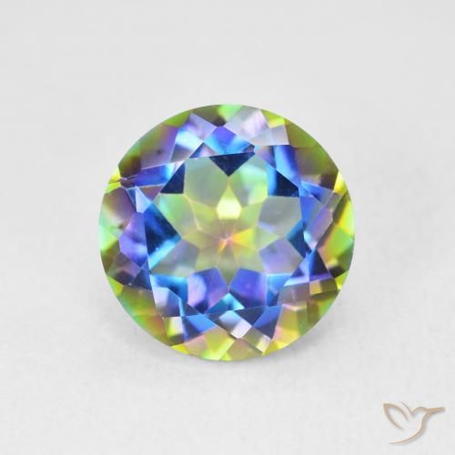 3.52ct Natürlicher Mehrfarbig Mystischer Quarz, Runden, VVS-VS