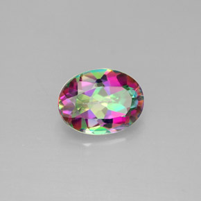 1,39 ctw natürlicher Top-Regenbogen Mystik-Topas, Oval Schliff, VS