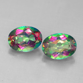  ct natürliche mehrfarbiger Mystik-Topas-Edelsteine, Oval Schliff, VS