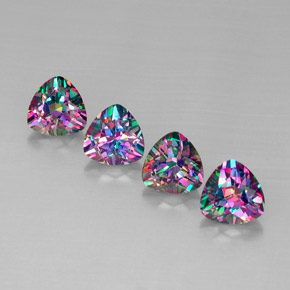  ct natürliche mehrfarbiger Mystik-Topas-Edelsteine, Trillion, VVS-VS