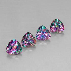  ct natürliche mehrfarbiger Mystik-Topas-Edelsteine, Trillion, VVS-VS
