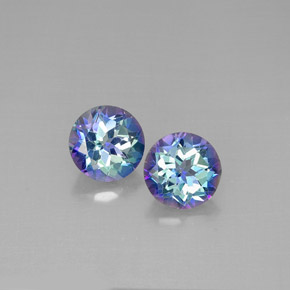  ct natürliche Top-Regenbogen Mystischer Topas-Edelsteine, Rund Schliff, VVS-VS