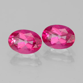  ct natürliche Orangehimbeere Mystik-Topas-Edelsteine, Oval Schliff, VVS