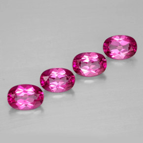  ct natürliche roter Mystik-Topas-Edelsteine, Oval Schliff, VVS