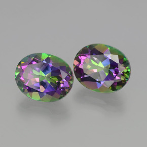  ct natürliche Regenbogen Mystischer Topas-Edelsteine, Oval Schliff, VVS-VS