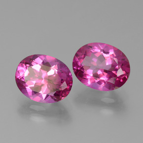  ct natürliche Lilaisch-rosa Mystik-Topas-Edelsteine, Oval Schliff, VS