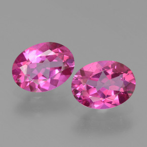 2.86 ct natürliche Lilaisch-rosa Mystischer Topas-Edelsteine, Oval Schliff, VS