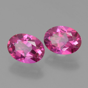 2.86 ct natürliche Lilaisch-rosa Mystischer Topas-Edelsteine, Oval Schliff, VS