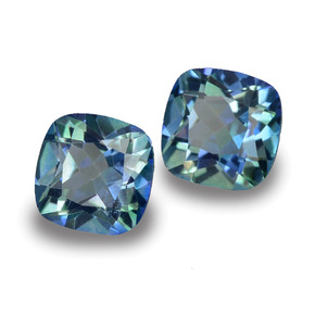  ct natürliche Mehrfarbig Mystik-Topas-Edelsteine, Kissenschliff, VVS-VS