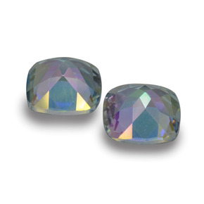  ct natürliche Mehrfarbig Mystik-Topas-Edelsteine, Kissenschliff, VVS-VS